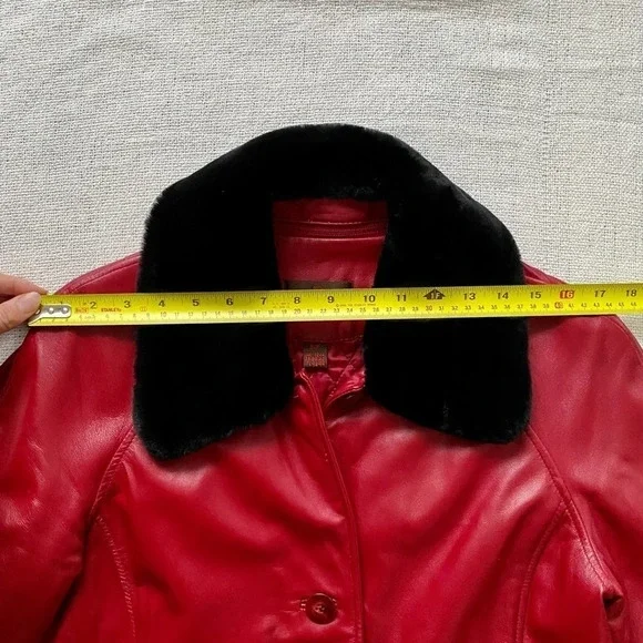 Red Danier Leather Jacket - Picture 12 of 17